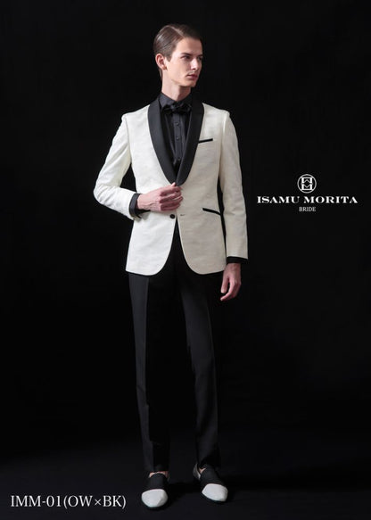 IMM-01(OW×BK) 【結婚式 タキシード レンタル】