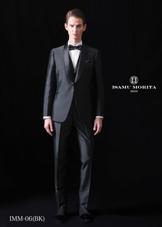 IMM-06(BK) 【結婚式 タキシード レンタル】