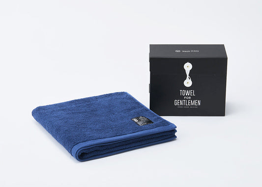 TOWEL for GENTLEMEN バスタオル[リネン] ネイビー 【結婚式 ギフト 引き出物 タオル 寝具】