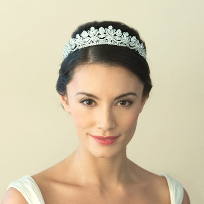 【ヘッドドレス】Ivory & co ALEXANDRA TIARA アイボリーアンドコー アレクサンドラ ティアラ ~ブライダルティアラ~【結婚式 ヘアアクセサリー】
