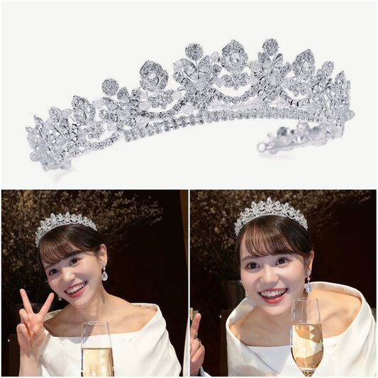 [レンタル]Ivory & Co. アイボリーアンドコー ALEXANDRA TIARA アレクサンドラティアラ ~ブライダルティアラ~【結婚式　ヘアアクセサリー】