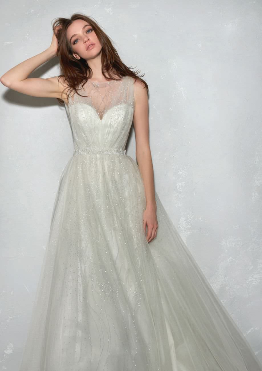 スレンダー 披露宴 JOCELYN BLANCHET 20691 【ウェディングドレス レンタル】