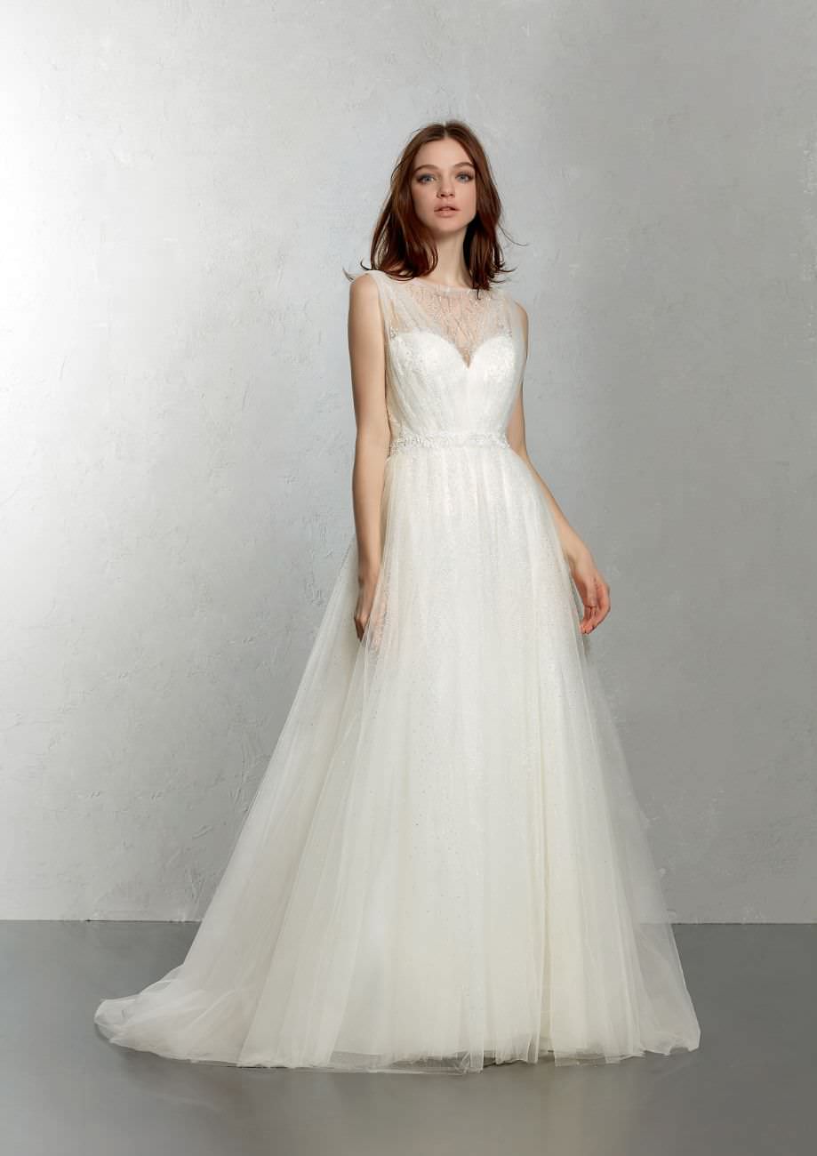 スレンダー 披露宴 JOCELYN BLANCHET 20691 【ウェディングドレス レンタル】