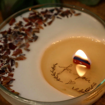 【手作りキット】メッセージハーブキャンドルA 【結婚式 ギフト 内祝い 結婚祝い 出産祝い】