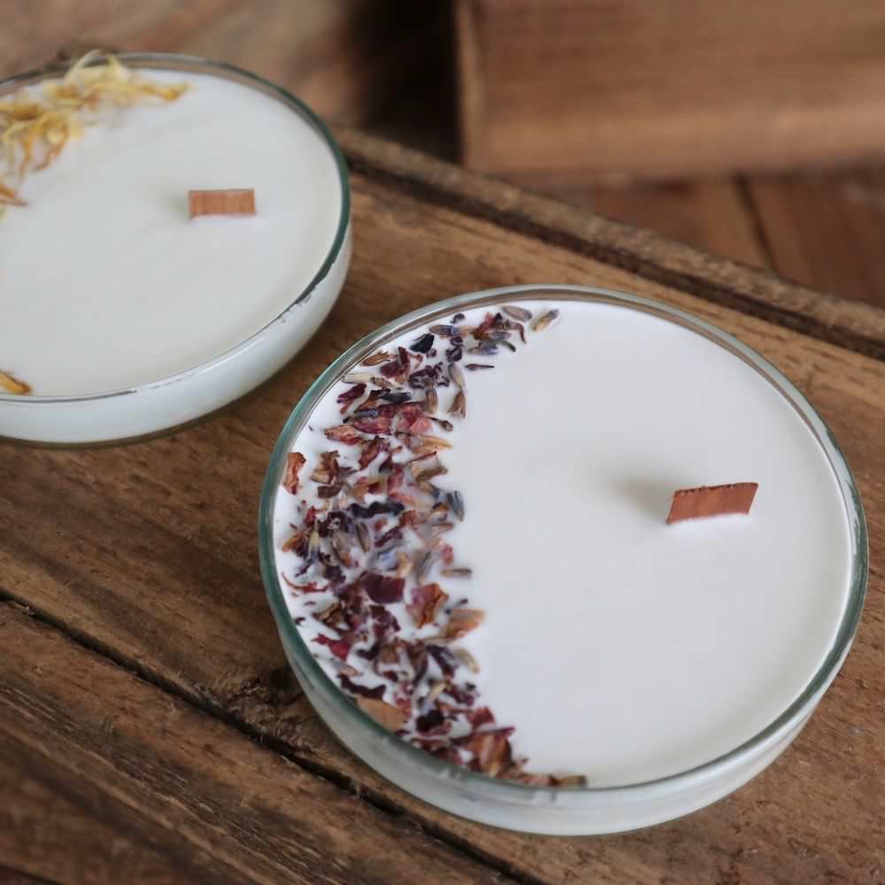 【手作りキット】メッセージハーブキャンドルA 【結婚式 ギフト 内祝い 結婚祝い 出産祝い】