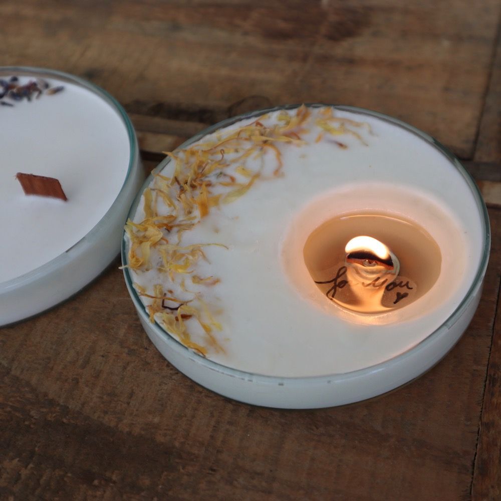 【手作りキット】メッセージハーブキャンドルB 【結婚式 ギフト 内祝い 結婚祝い 出産祝い】