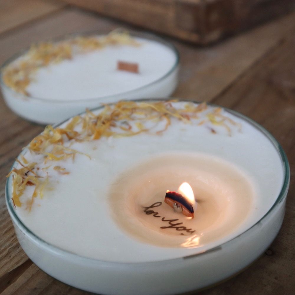 【手作りキット】メッセージハーブキャンドルB 【結婚式 ギフト 内祝い 結婚祝い 出産祝い】