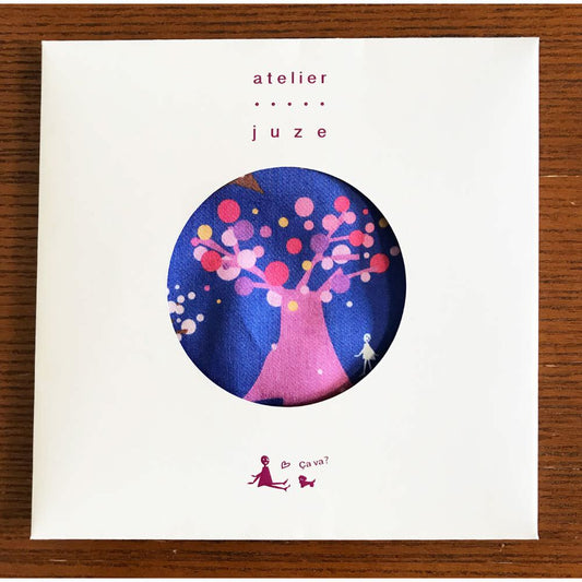 アトリエ・ジュゼのハンカチ(sakura_ブルー) 【結婚式 ギフト 引き出物 タオル 寝具】