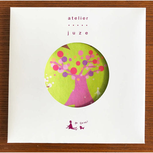 アトリエ・ジュゼのハンカチ(sakura_イエローグリーン) 【結婚式 ギフト 引き出物 タオル 寝具】