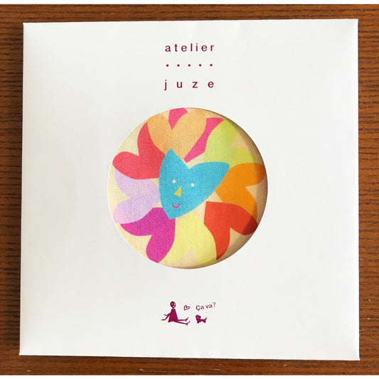 アトリエ・ジュゼのハンカチ(heart_イエロー) 【結婚式 ギフト 引き出物 タオル 寝具】