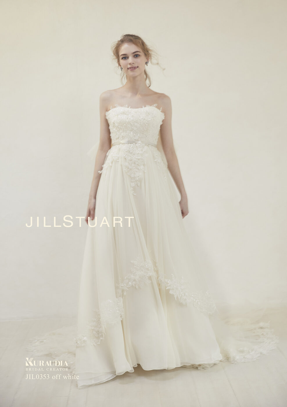 JIL0353 offwhite【ウェディングドレス レンタル】