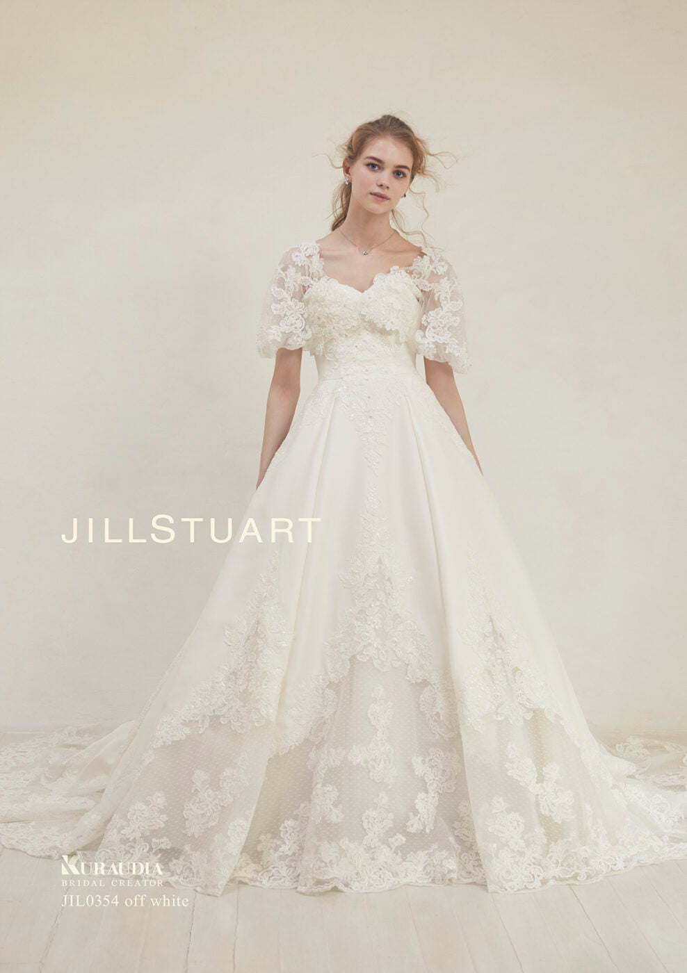 JIL0354 offwhite【ウェディングドレス レンタル】