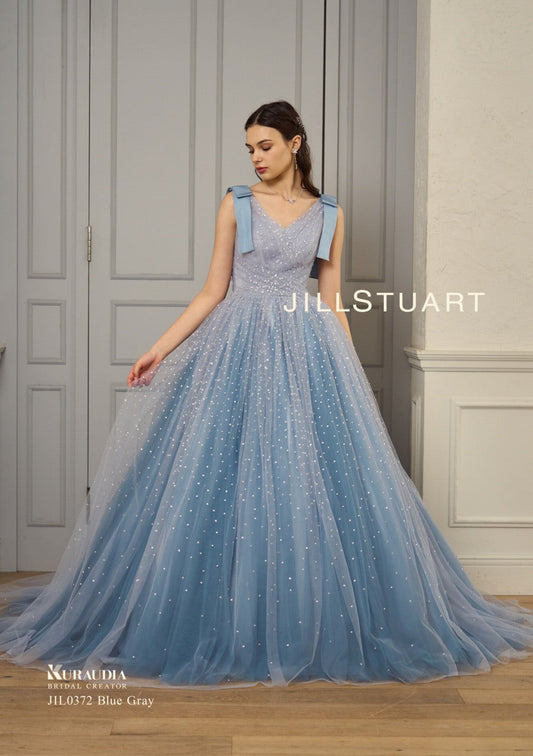 JIL0372 Blue Gray【結婚式 カラードレス レンタル】