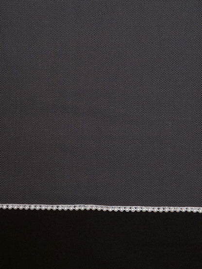 パールブレードのパイピングロングベール 【結婚式 ベール レンタル】