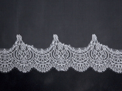 繊細フランス製リバーレース★ロングベール 【結婚式 ベール レンタル】