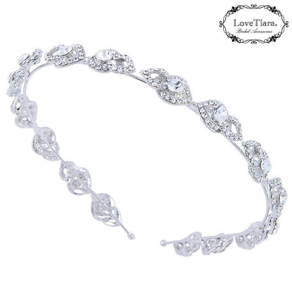 カチューシャ【ルミナス】ロング【結婚式 ヘアアクセサリー】（KA-16long）