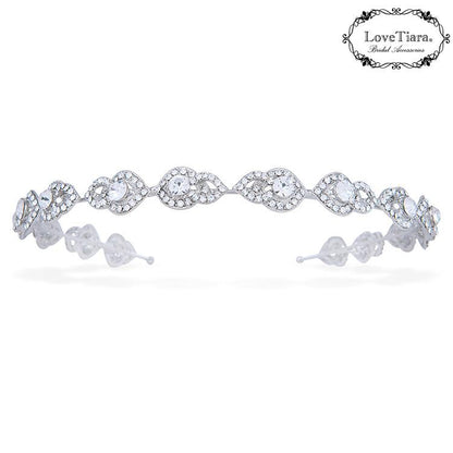 カチューシャ【ルミナス】ロング【結婚式 ヘアアクセサリー】（KA-16long）