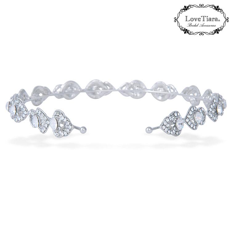 カチューシャ【ルミナス】ロング【結婚式 ヘアアクセサリー】（KA-16long）