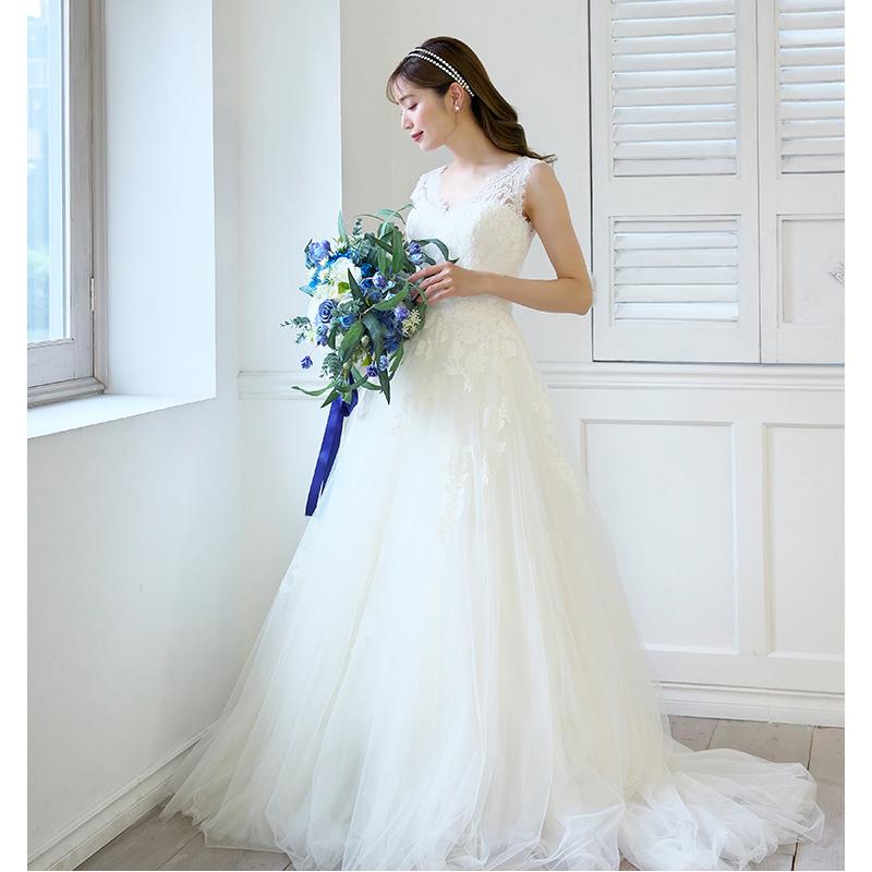 2連クリスタルカチューシャ&イヤリング【結婚式 ヘアアクセサリー】（KA-32e）