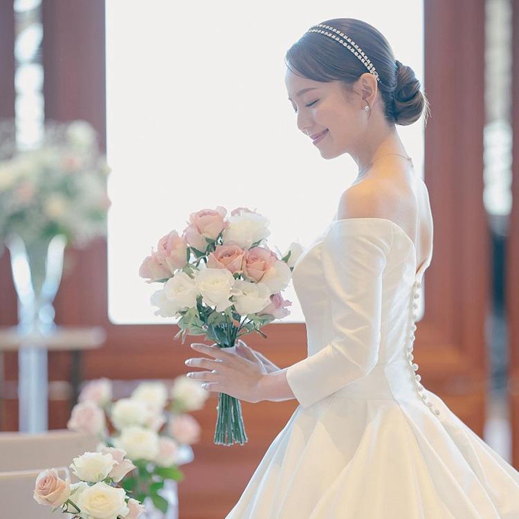 2連クリスタルカチューシャ&イヤリング【結婚式 ヘアアクセサリー