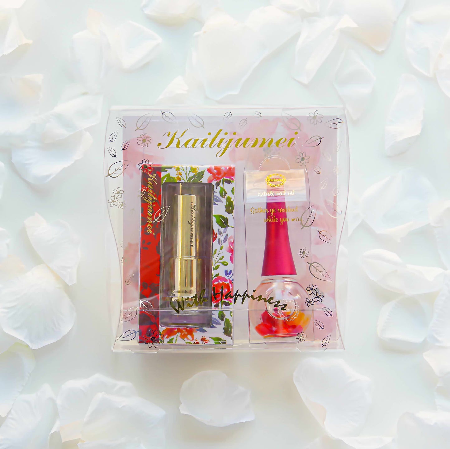 フラワーティントリップ ギフトセット【レッド】 カイリジュメイ 【結婚式 ギフト 美容グッズ】