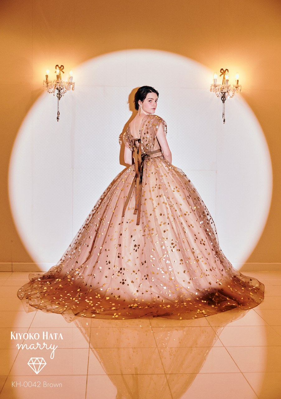 KH-0042 brown【結婚式 カラードレス レンタル】