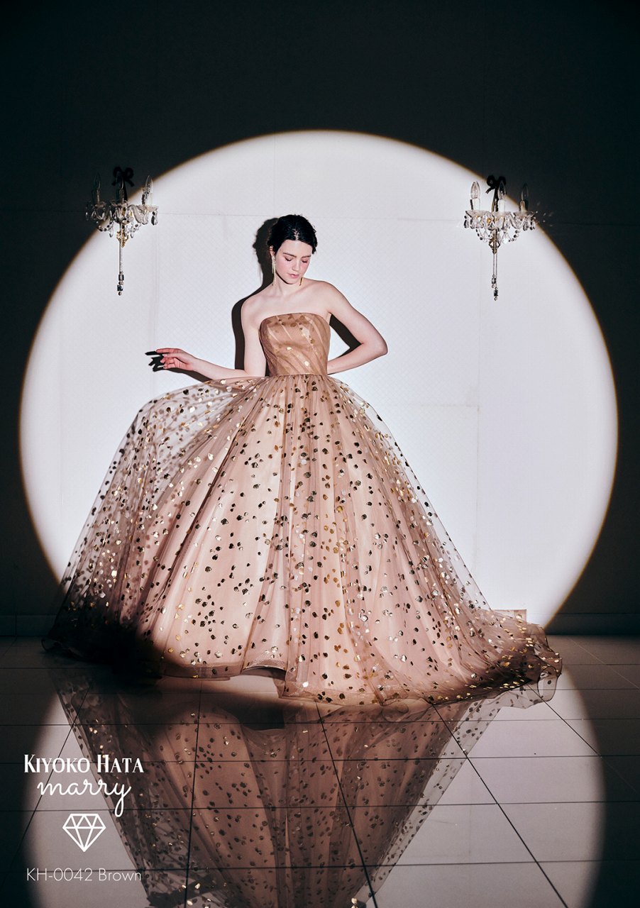 KH-0042 brown【結婚式 カラードレス レンタル】