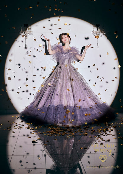 KH-0043 GrayishPurple【結婚式 カラードレス レンタル】