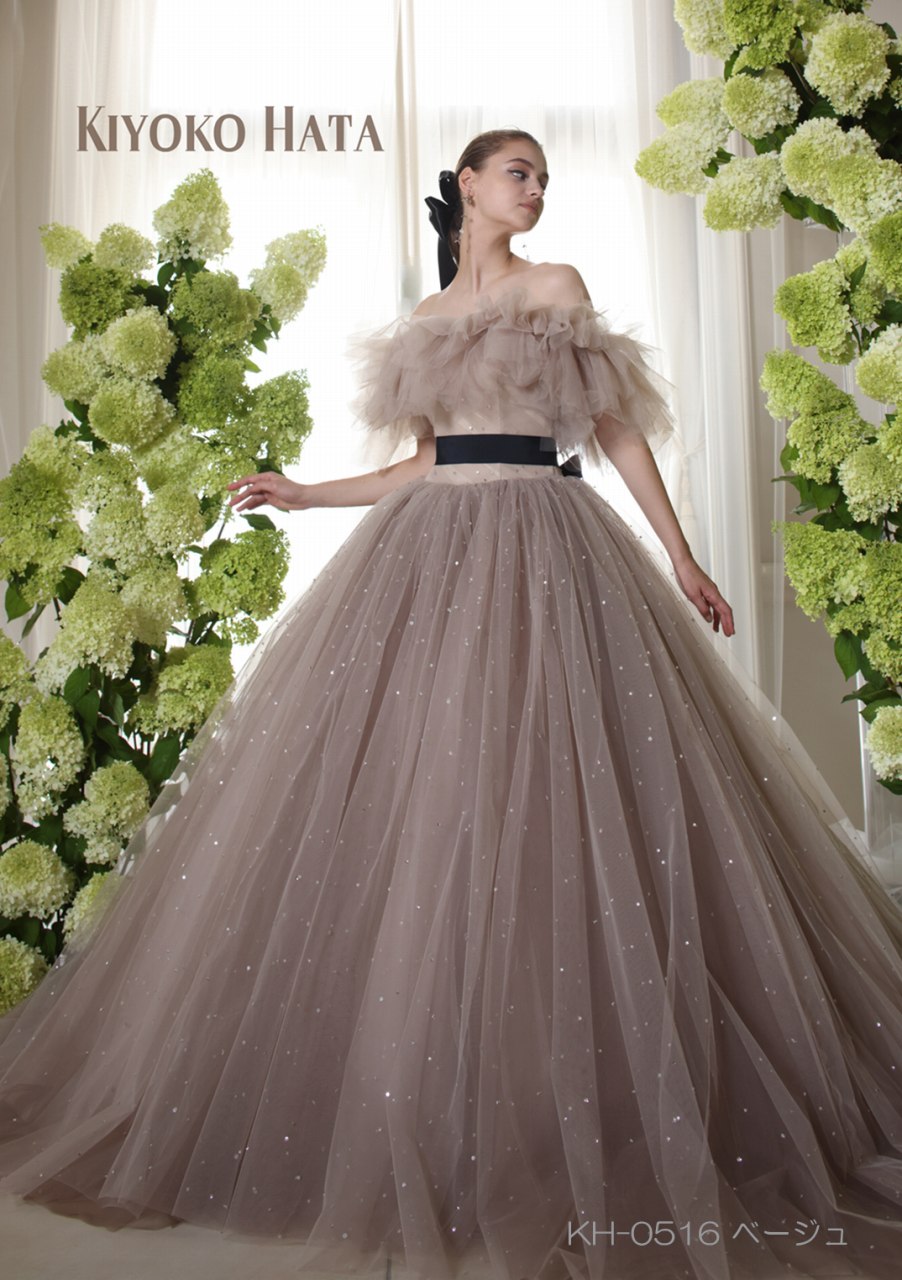 KH-0516beige【結婚式 カラードレス レンタル】