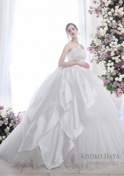 KH-0527 offwhite【結婚式 カラードレス レンタル】