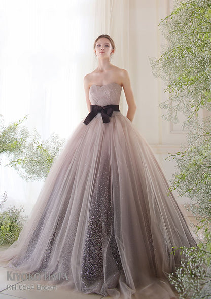 KH-0544 Brown【結婚式 カラードレス レンタル】