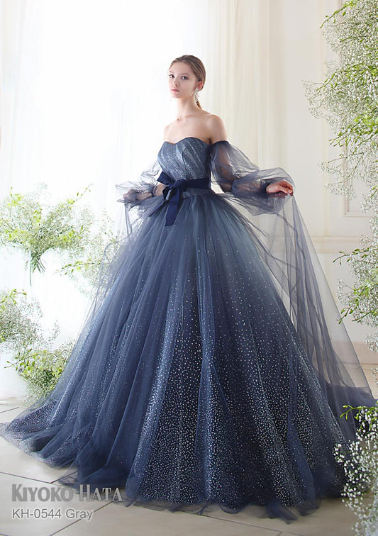 KH-0544 gray【結婚式 カラードレス レンタル】