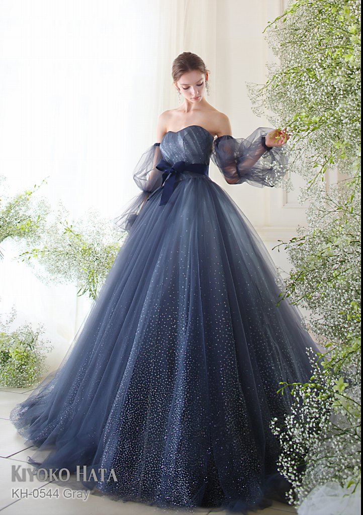 KH-0544 gray【結婚式 カラードレス レンタル】