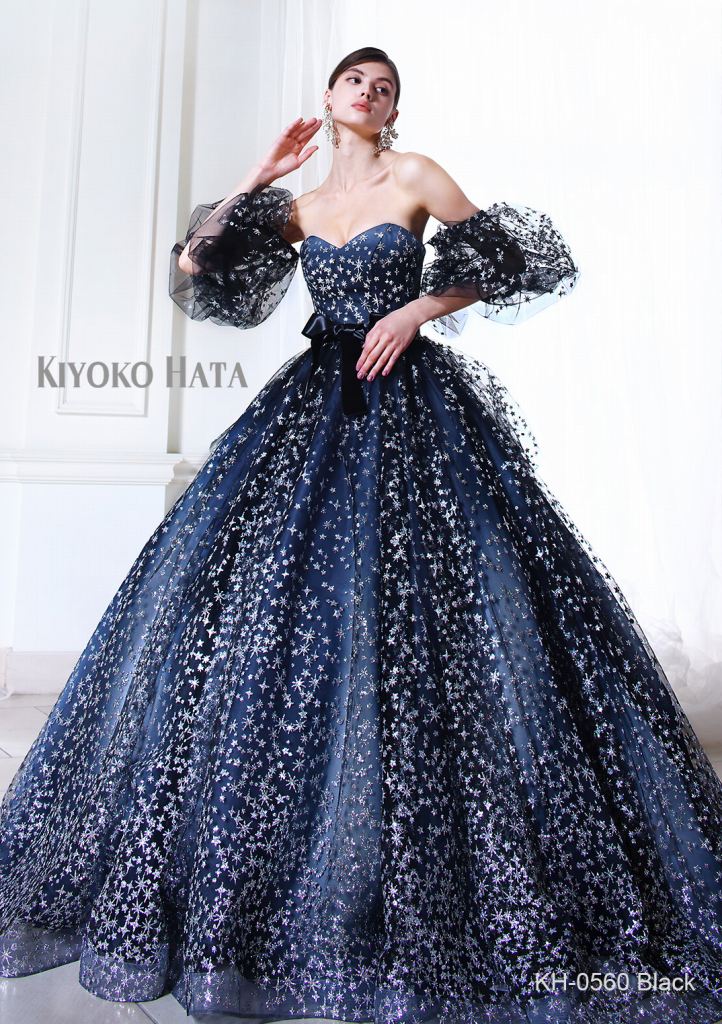 KH-0560 black【結婚式 カラードレス レンタル】