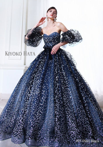 KH-0560 black【結婚式 カラードレス レンタル】