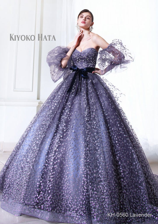 KH-0560 lavender【結婚式　カラードレス　レンタル】