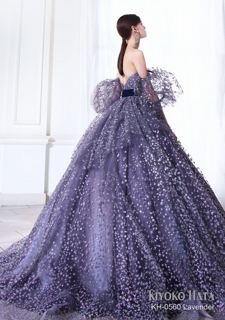 KH-0560 lavender【結婚式 カラードレス レンタル】