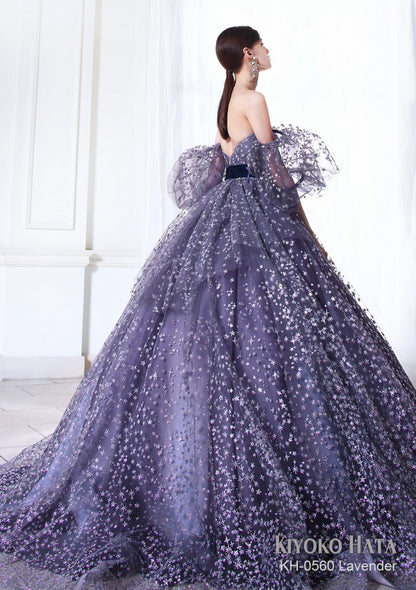 KH-0560 lavender【結婚式 カラードレス レンタル】