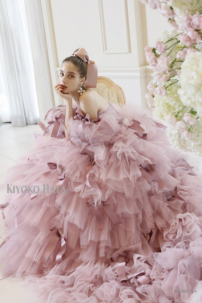 KH-0580pink【結婚式 カラードレス レンタル】
