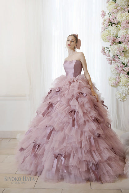 KH-0580pink【結婚式 カラードレス レンタル】
