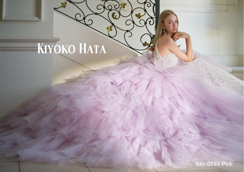 KH-0599ピンク【結婚式 カラードレス レンタル】