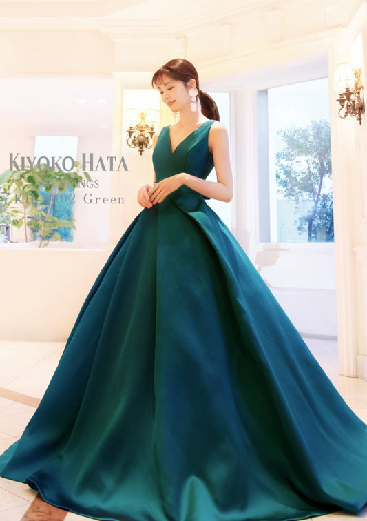 KH-9002 Green【結婚式 カラードレス レンタル】
