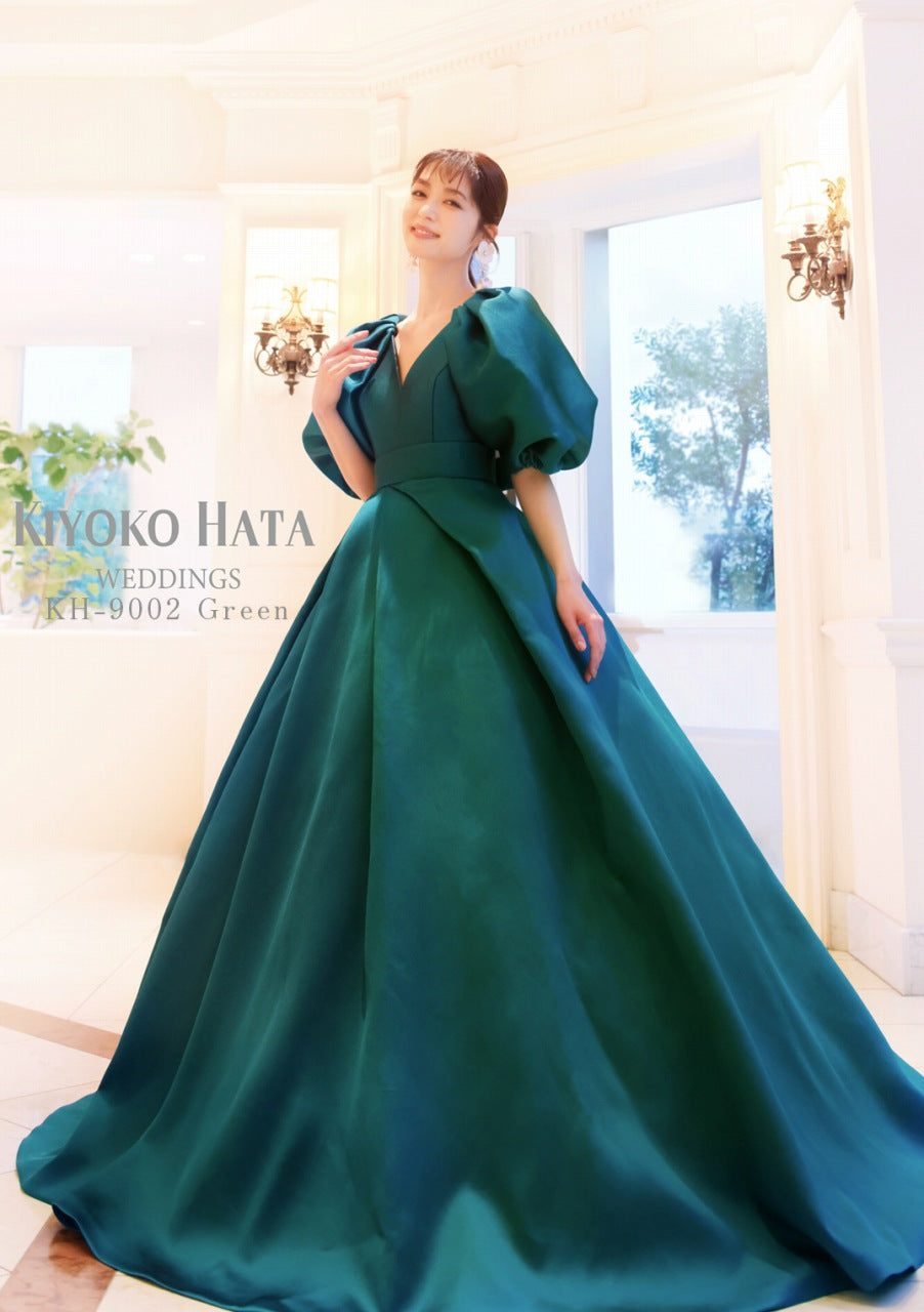 KH-9002 Green【結婚式　カラードレス　レンタル】