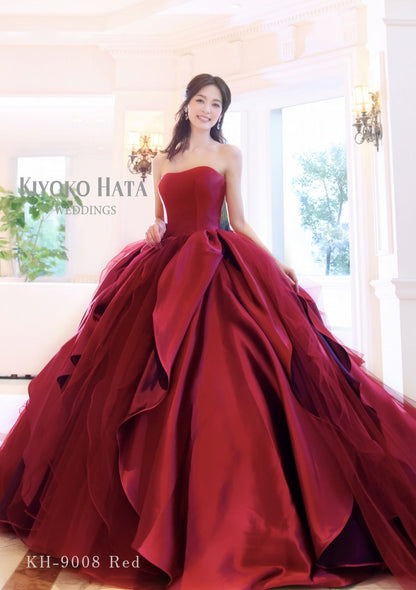 KH-9008 Red【結婚式 カラードレス レンタル】