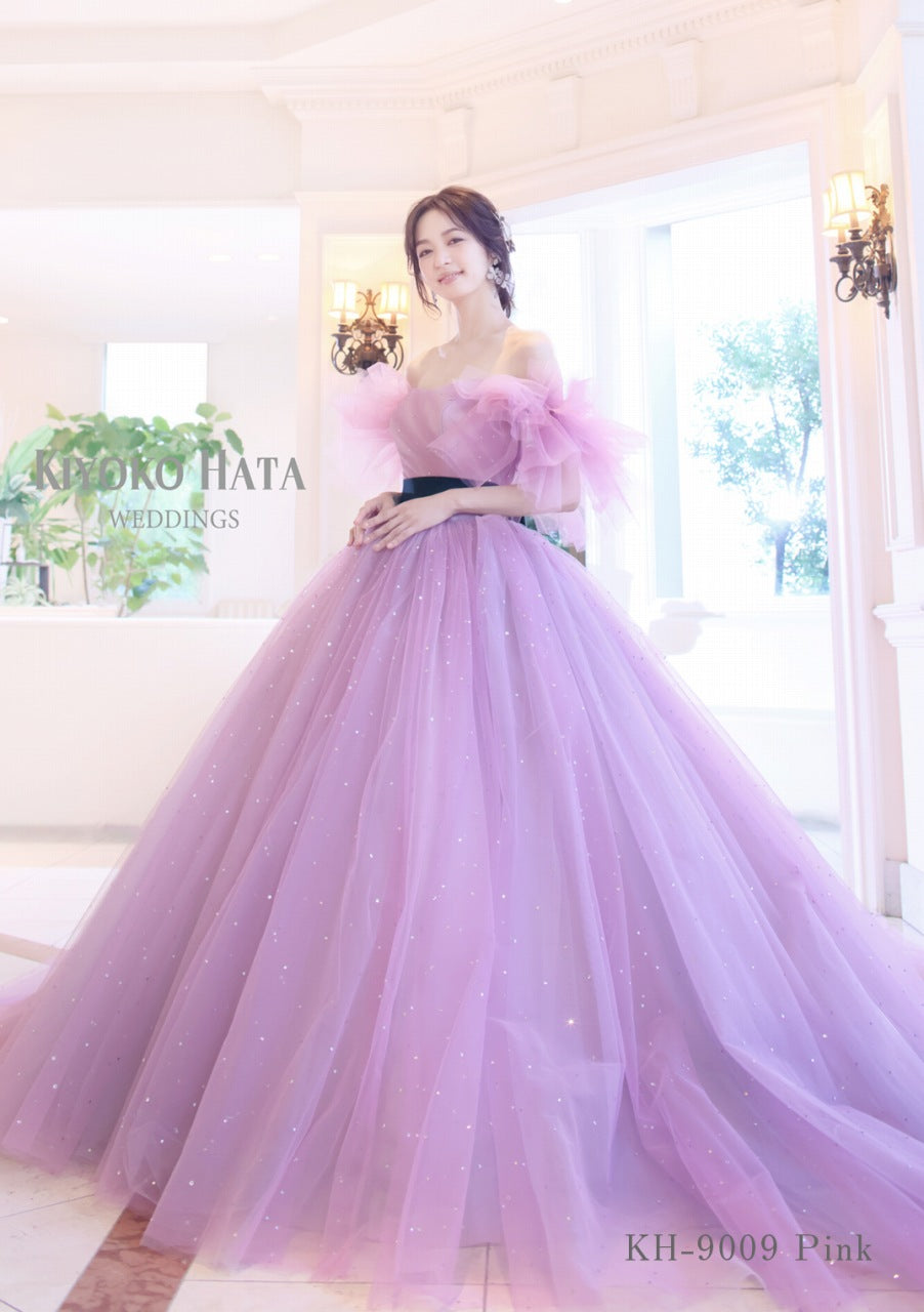 KH-9009 Pink【結婚式 カラードレス レンタル】