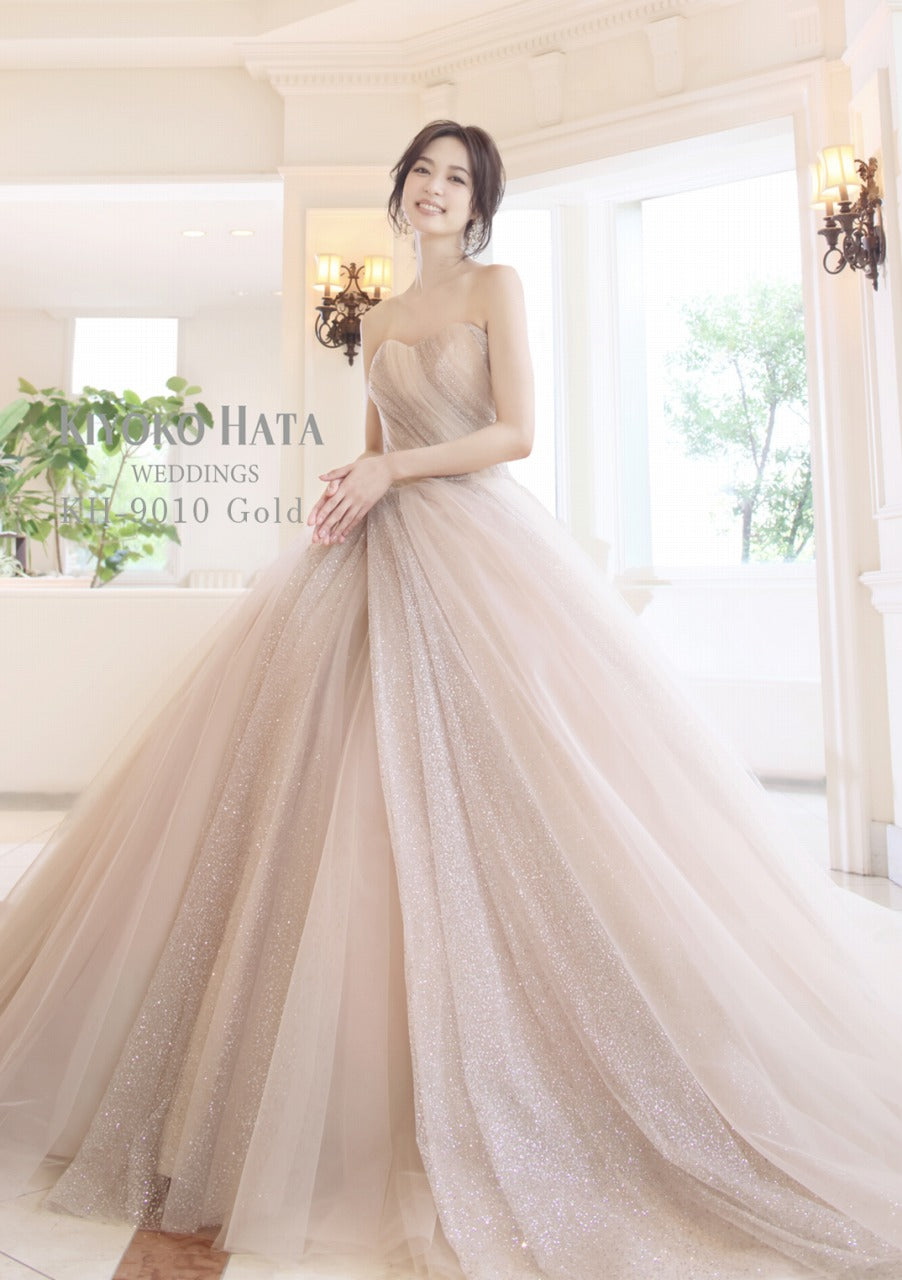 KH-9010 Gold【結婚式 カラードレス レンタル】