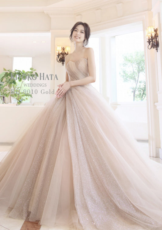 KH-9010 Gold【結婚式 カラードレス レンタル】