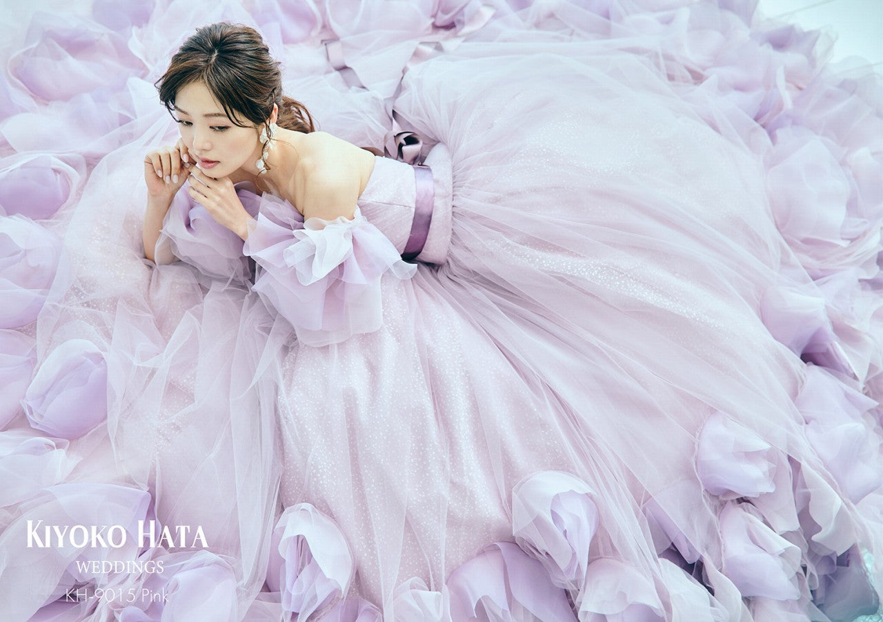 KH-9015 pink【結婚式 カラードレス レンタル】