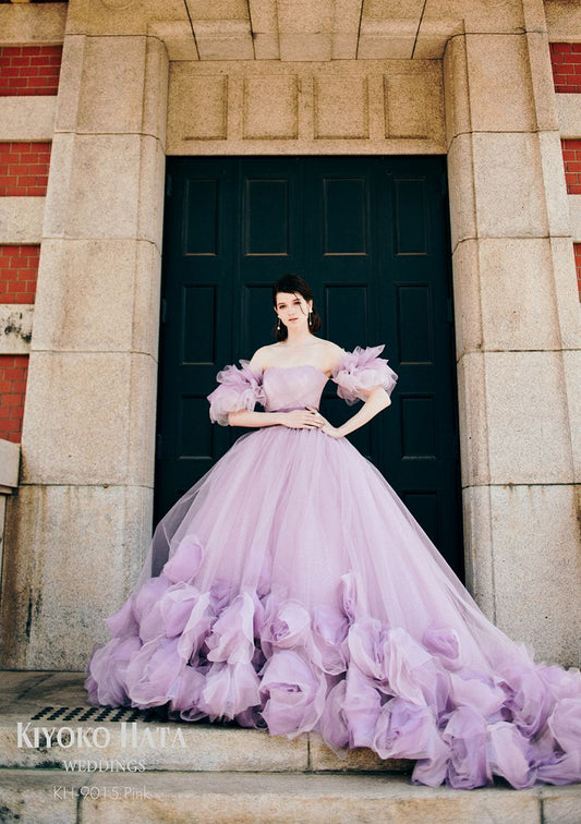 KH-9015 pink【結婚式 カラードレス レンタル】