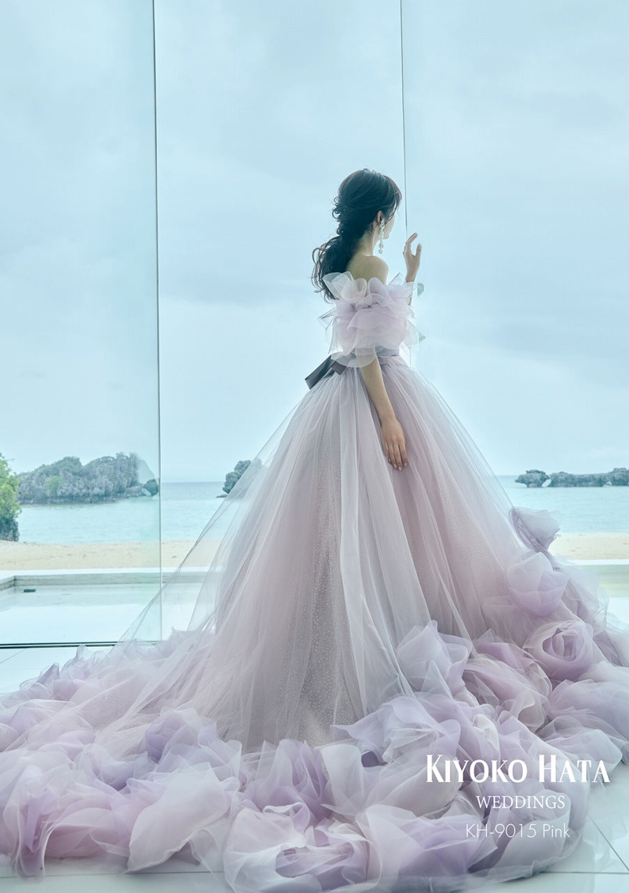 KH-9015 pink【結婚式 カラードレス レンタル】